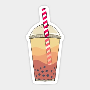 Classic boba - bubble tea Sticker